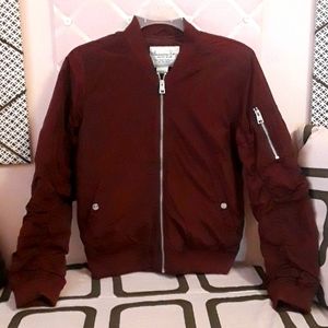 NWOT American Rag Cie Burg. Rouched Bomber Jacket